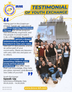 Testimonials of Youth Exchange “Speak-Up”