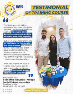 Testimonials of Training Course “Economic Inclusion Through Social Entrepreneurship”
