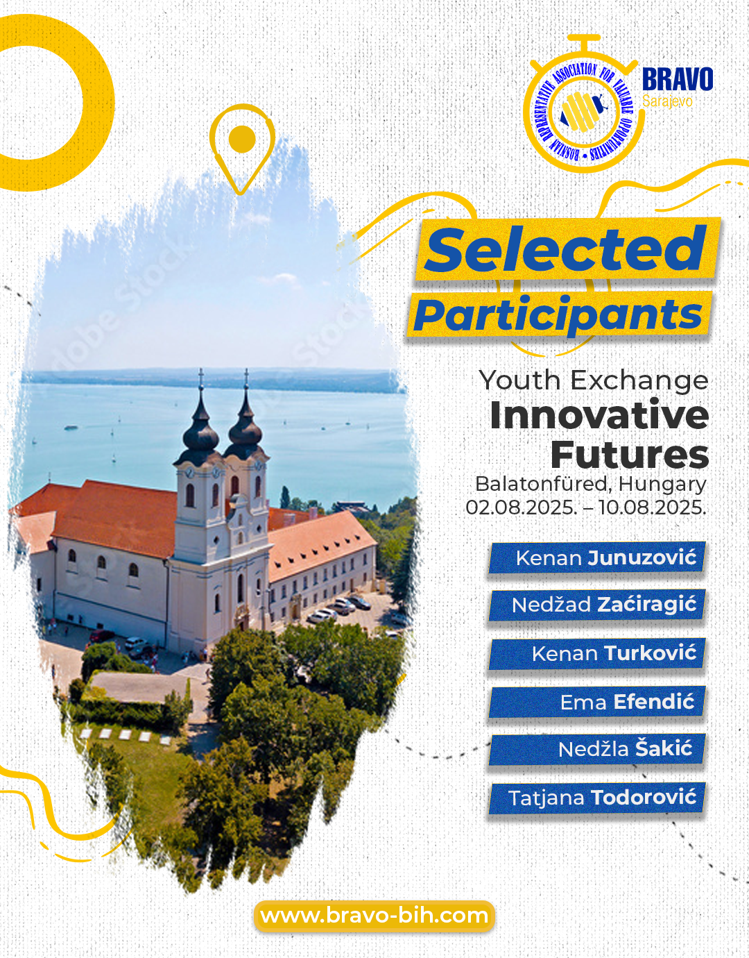 Selection Results for Youth Exchange “Innovative Futures”