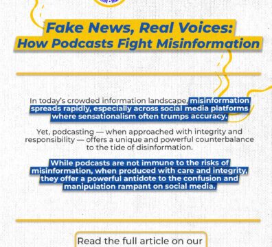 Fake News, Real Voices: How Podcasts Fight Misinformation