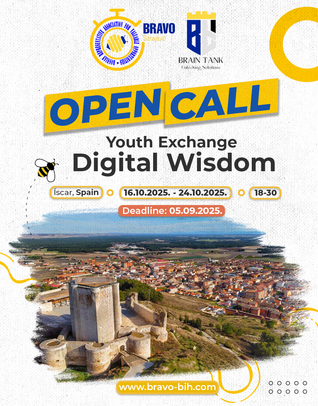 Open Call for Youth Exchange “Digital Wisdom” in Iscar, Spain