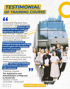 Testimonials of Training Course “The Adaptation and Rehabilitation of Migrants to Social Life” II