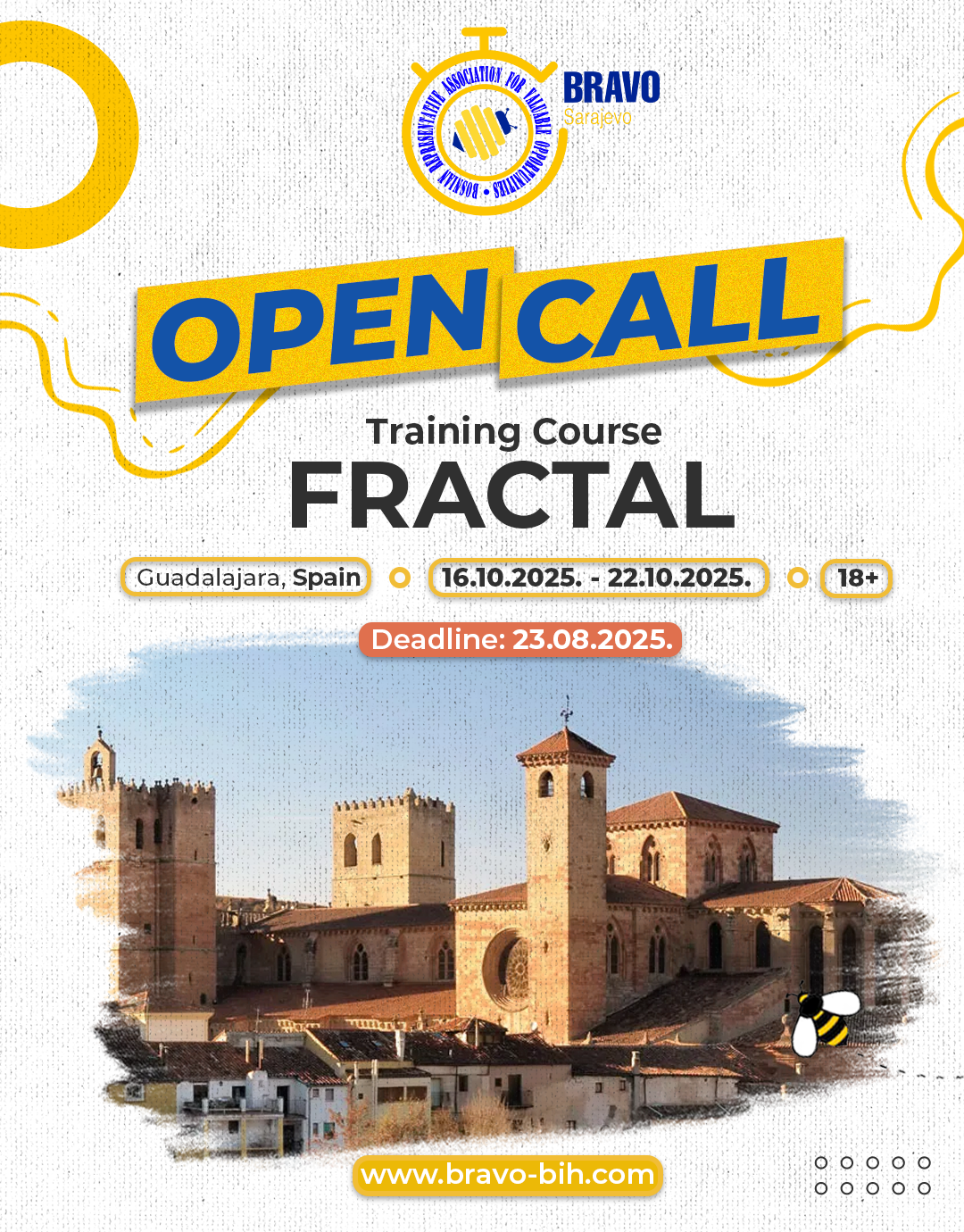 Open Call for Training Course  “Fractal” in Guadalajara, Spain