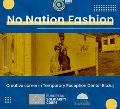 No Nation Fashion – Creative corner in Temporary Reception Center Blažuj