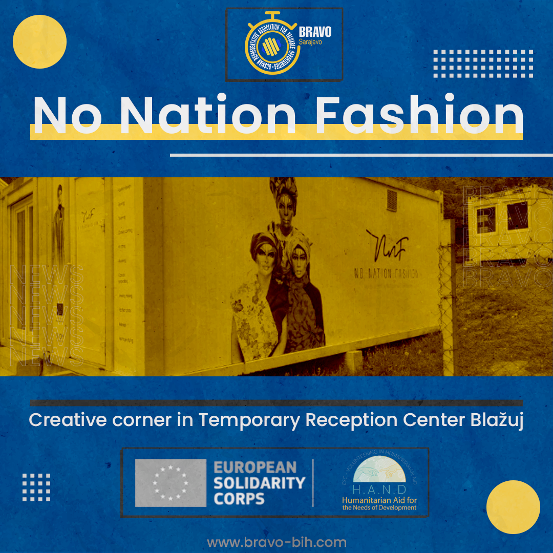 No Nation Fashion – Creative corner in Temporary Reception Center Blažuj