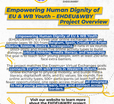 Empowering Human Dignity of EU & WB Youth at a glance