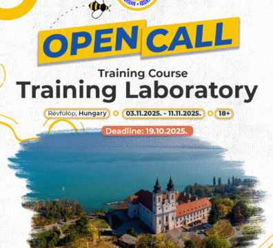 Open Call for Training Course “Training Laboratory” in Révfülöp, Hungary