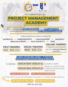 Otvoren poziv za “Project Management Academy”