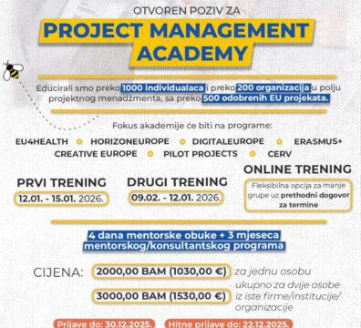 Otvoren poziv za “Project Management Academy”