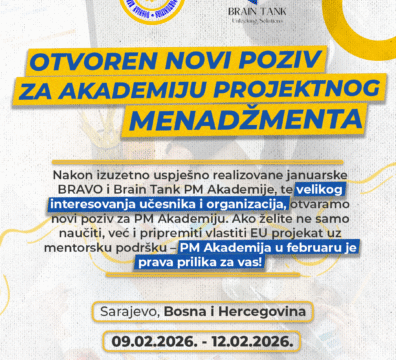 OTVOREN NOVI POZIV ZA AKADEMIJU PROJEKTNOG MENADŽMENTA U FEBRUARU