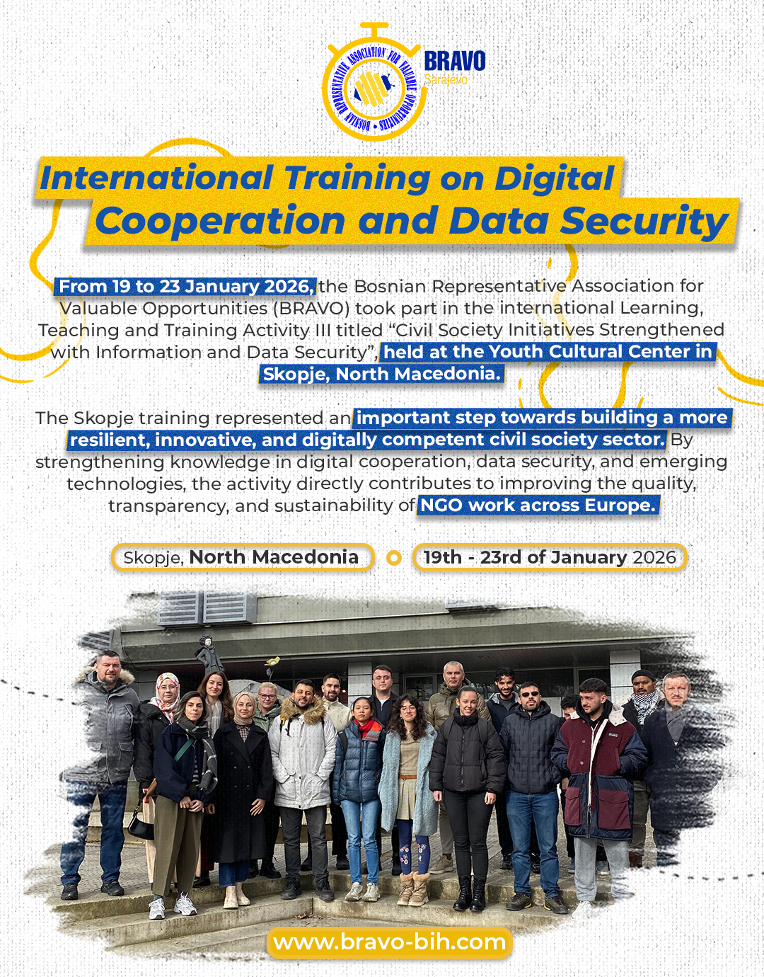 International Training on Digital Cooperation and Data Security in Skopje