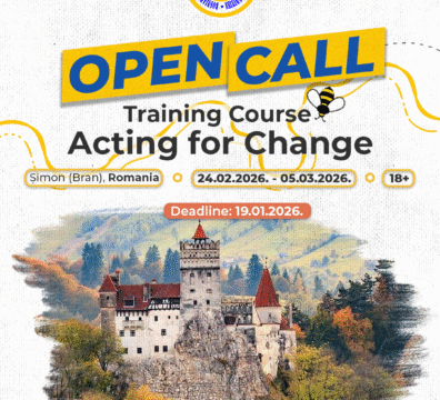 Open Call for Training Course “ACTING FOR CHANGE” in Șimon, Romania