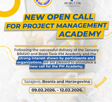 NEW OPEN CALL FOR THE PROJECT MANAGEMENT ACADEMY IN FEBRUARY