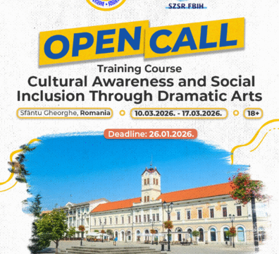Open Call for Training Course “CULTURAL AWARENESS AND SOCIAL INCLUSION THROUGH DRAMATIC ARTS” in Sfântu Gheorghe