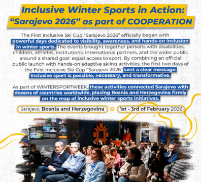Inclusive Winter Sports in Action: Opening of the First Inclusive Ski Cup “Sarajevo 2026” and Adaptive Skiing Day at Bjelašnica