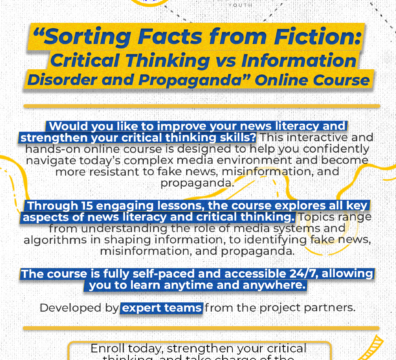 “Sorting Facts from Fiction: Critical Thinking vs Information Disorder and Propaganda” Online Course