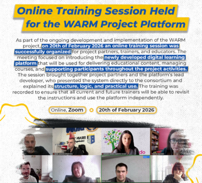 Online Training Session Held for the WARM Project Platform