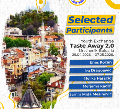 Announcement: Selected Participants for the Youth Exchange “Taste Away 2.0”