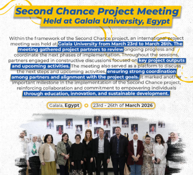 Second Chance Project Meeting Held at Galala University, Egypt
