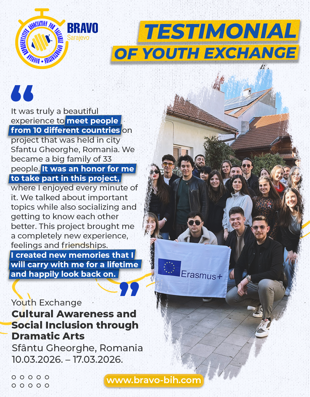 TESTIMONIALS: Cultural Awareness And Social Inslucion Through Dramatic Arts