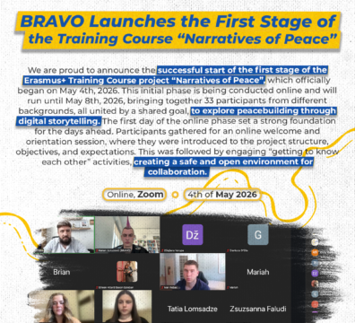 BRAVO Launches the First Stage of the Training Course “Narratives of Peace”