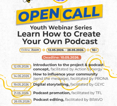 OPEN CALL – Youth Webinar Series: Learn How to Create Your Own Podcast