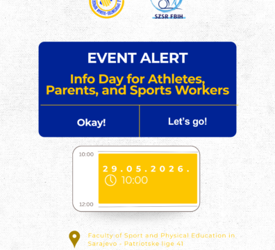 SZSR FBiH and BRAVO Organize STRIDE & GLIDE Education and Info Day at the Faculty of Sport and Physical Education
