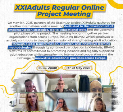 XXIAdults Regular Online Project Meeting Focused on Implementation and Digital Innovation