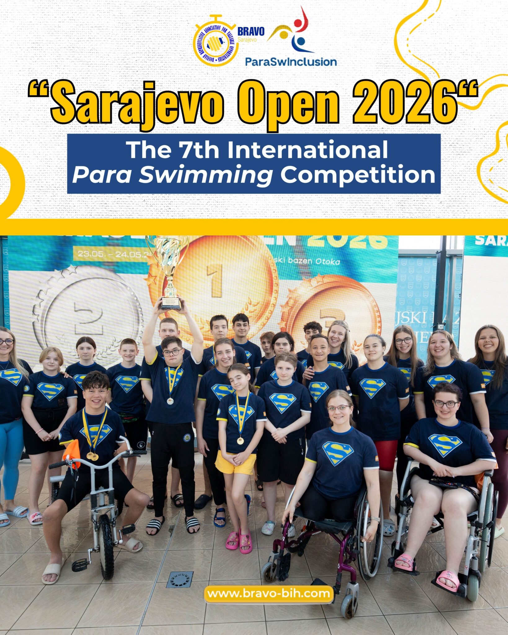 Sarajevo Open 2026 Successfully Concluded – The 7th International Para Swimming Competition in Sarajevo