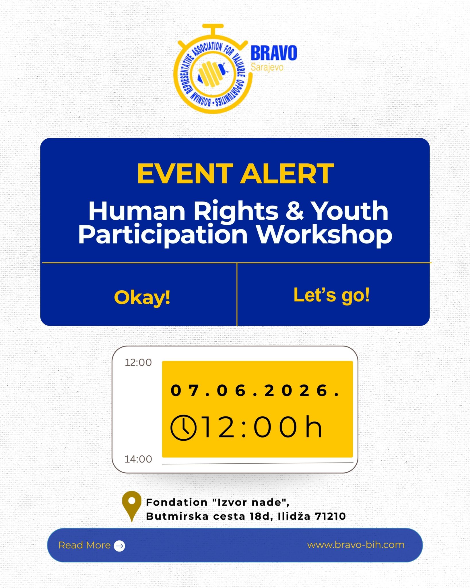Your Voice. Your Rights. Your Community: Join the Workshop on Human Rights and Youth Participation