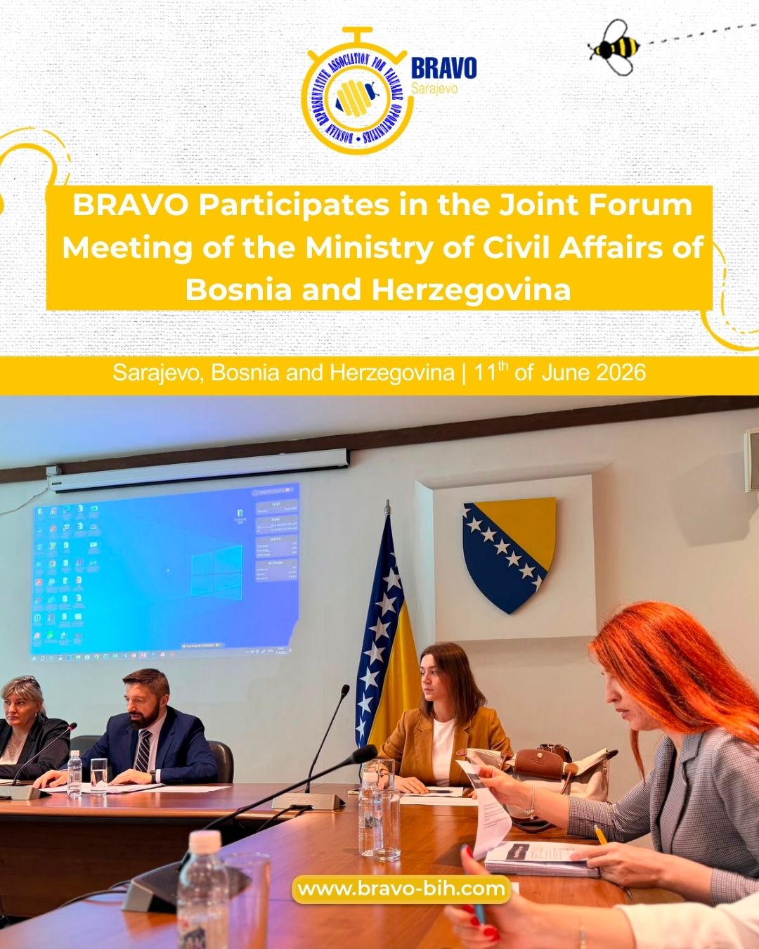BRAVO Participates in the Joint Forum Meeting of the Ministry of Civil Affairs of Bosnia and Herzegovina