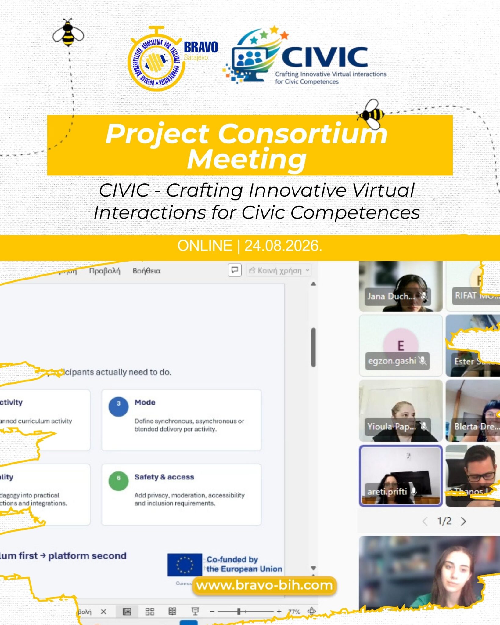 The Consortium Holds Online Meeting for the CIVIC Project