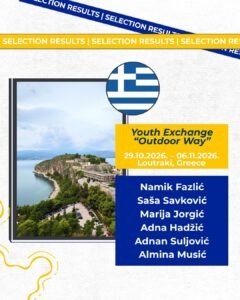 Announcement: Selected Participants for the Youth Exchange “Outdoor Way”