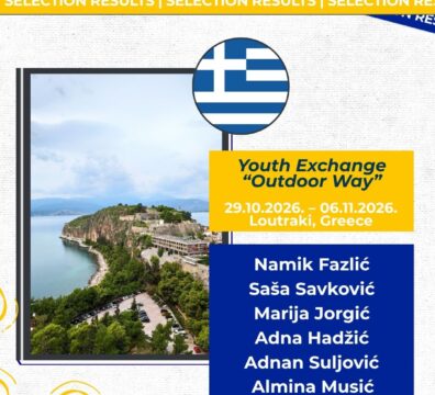 Announcement: Selected Participants for the Youth Exchange “Outdoor Way”