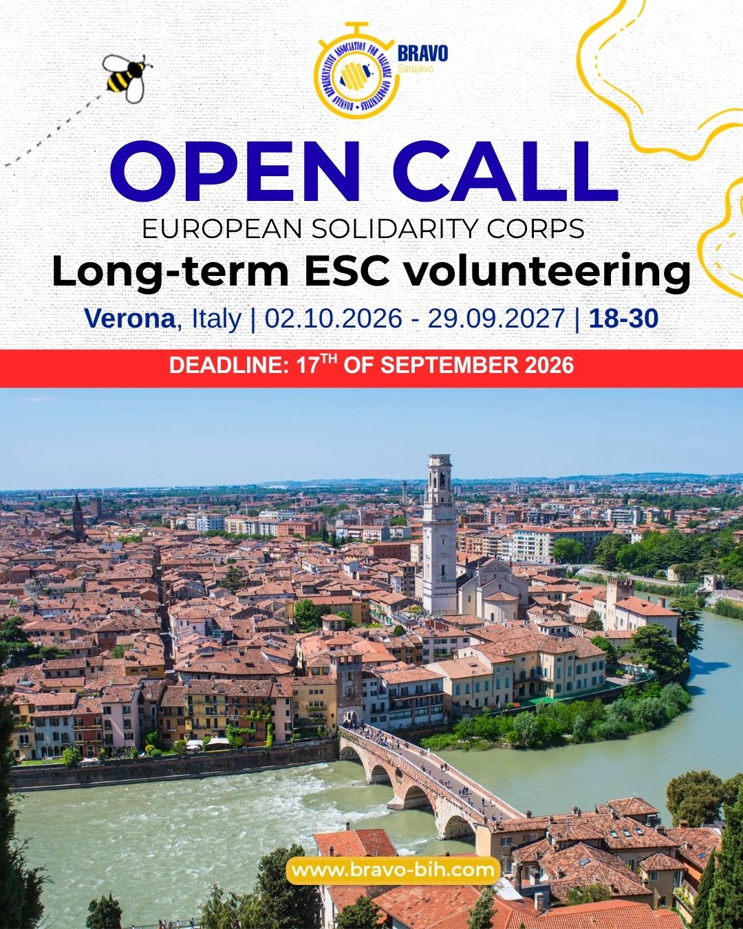 OPEN CALL – ESC Long-Term Volunteering