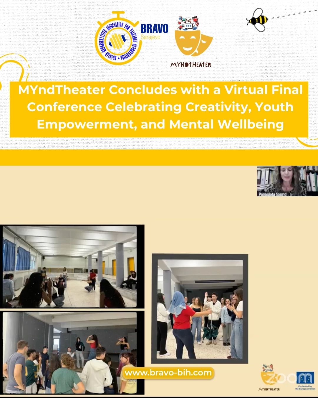 MYndTheater Concludes with a Virtual Final Conference Celebrating Creativity, Youth Empowerment, and Mental Wellbeing