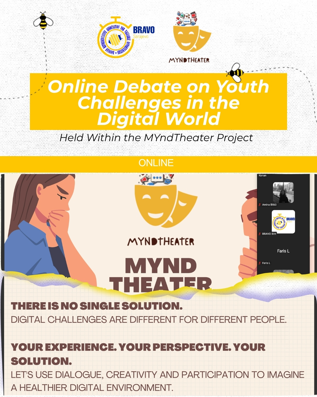 Online Debate on Youth Challenges in the Digital World Held Within the MYndTheater Project