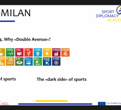 Inspiring speech on Sport Diplomacy during the #SportDiplomacyAcademy online module