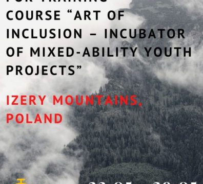 SELECTION RESULTS FOR TRAINING COURSE in Izery Mountains, POLAND