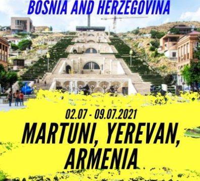 Open Call for 6 participants from Bosnia and Herzegovina for YE in Yerevan, Armenia