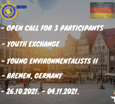 Open Call for 3 Participants for Youth Exchange in Bremen, Germany – Young Environmentalists II