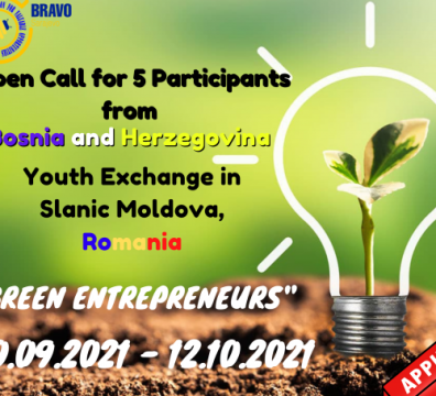 Results for 5 Participants from Bosnia and Herzegovina for Youth Exchange in Slanic Moldova, Romania – Green Entrepreneurs