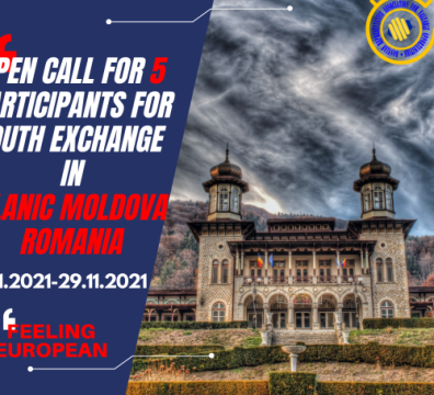 Open Call for 5 Participants from Bosnia and Herzegovina for Youth Exchange in Slanic Moldova, Romania – FEELING EUROPEAN