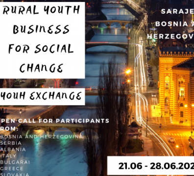 Open call for 5 participants per country for Youth Exchange in Sarajevo, Bosnia and Herzegovina